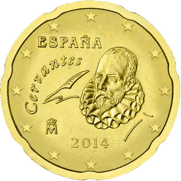 Pièce de 20 centimes Cervantes Espana
