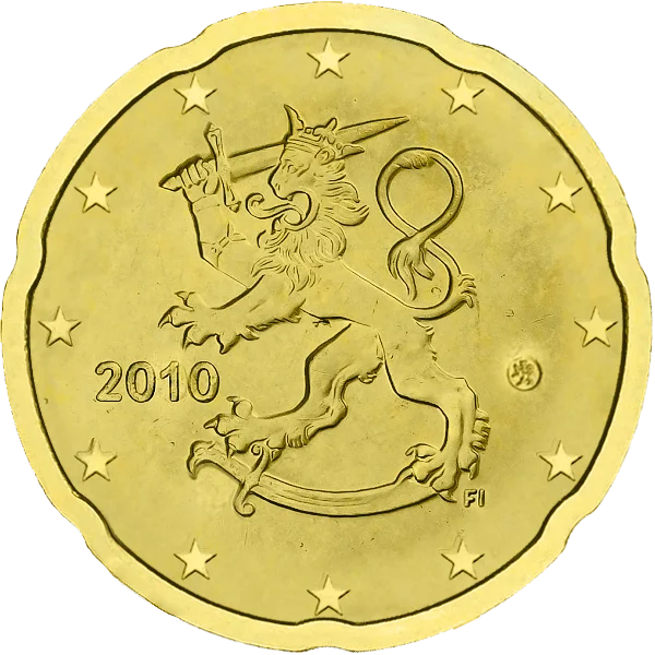 Pièce de 20 centimes lion héraldique