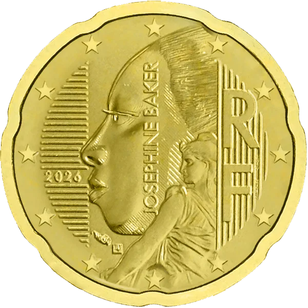 Pièce de 20 centimes Joséphine Baker RF