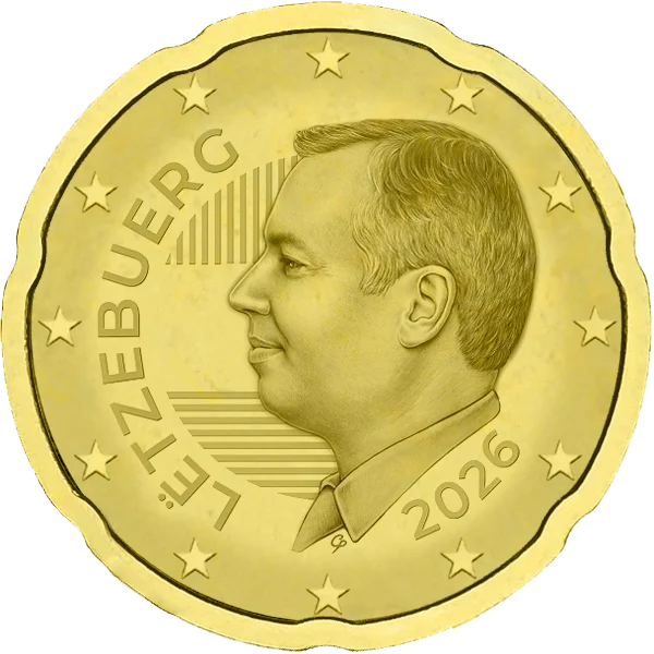 Pièce de 20 centimes Letzebuerg Guillaume V