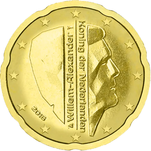 Pièce de 20 centimes Willem-Alexander Koning Der Nederlanden