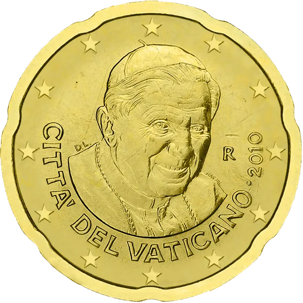 Pièce de 20 centimes Citta Del Vaticano Benoît XVI