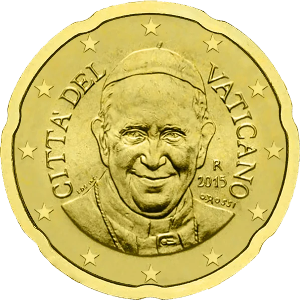 Pièce de 20 centimes Citta Del Vaticano François