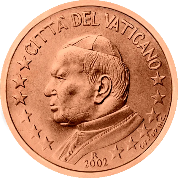 Pièce de 5 centimes Citta Del Vaticano Jean-Paul II
