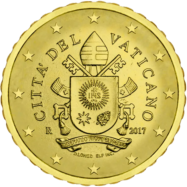 Pièce de 50 centimes Citta Del Vaticano armoiries François