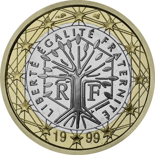 Pièce de 1 euro arbre de vie v1