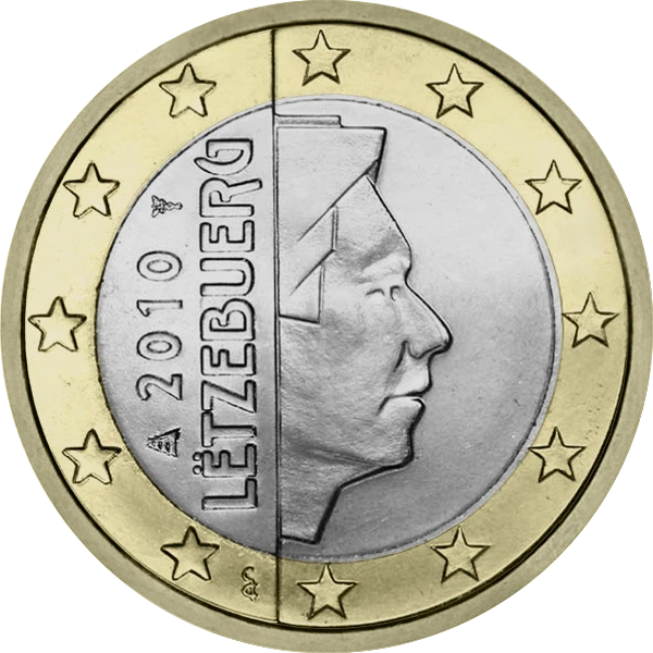 Pièce de 1 euro Letzebuerg Henri