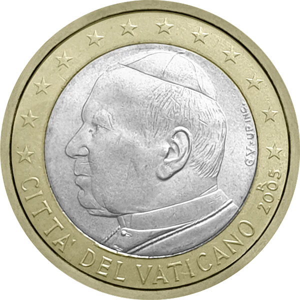 Pièce de 1 euro Citta Del Vaticano Jean-Paul II