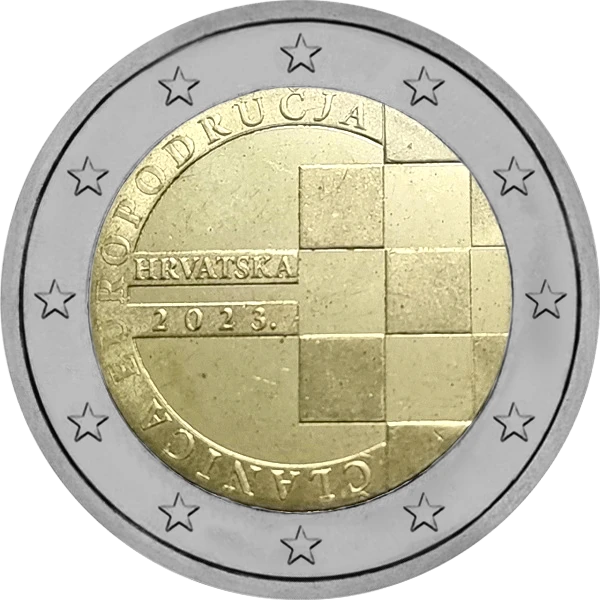 Pièce de 2 euros Clanica Euro Podrucja Hrvatska 2023