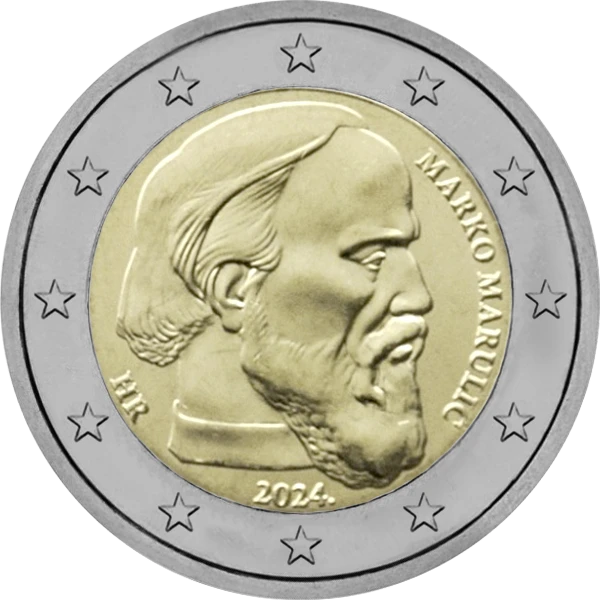 Pièce de 2 euros Marko Marulic 2024