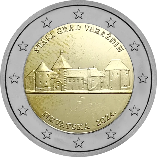 Pièce de 2 euros Stari Grad Varazdin Hrvatska 2024
