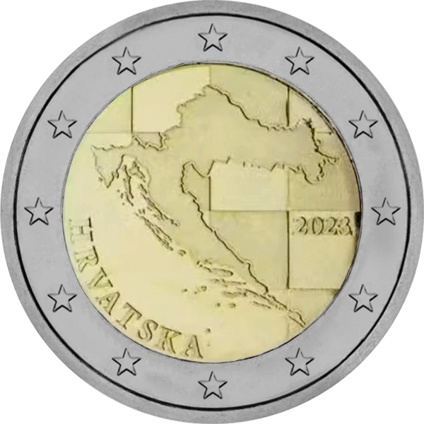 Pièce de 2 euros de Croatie courante