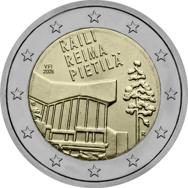 Pièce de 2 euros Raili Reima Pietila Yfi 2026