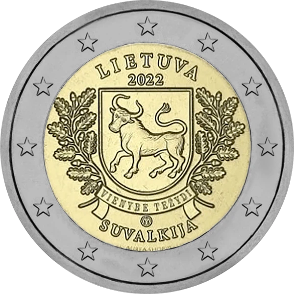 Pièce de 2 euros Zuvalkija Lietuva 2022 Vienybe Tezydi