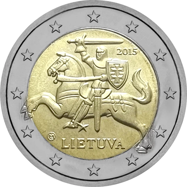 Pièce de 2 euros de Lituanie courante