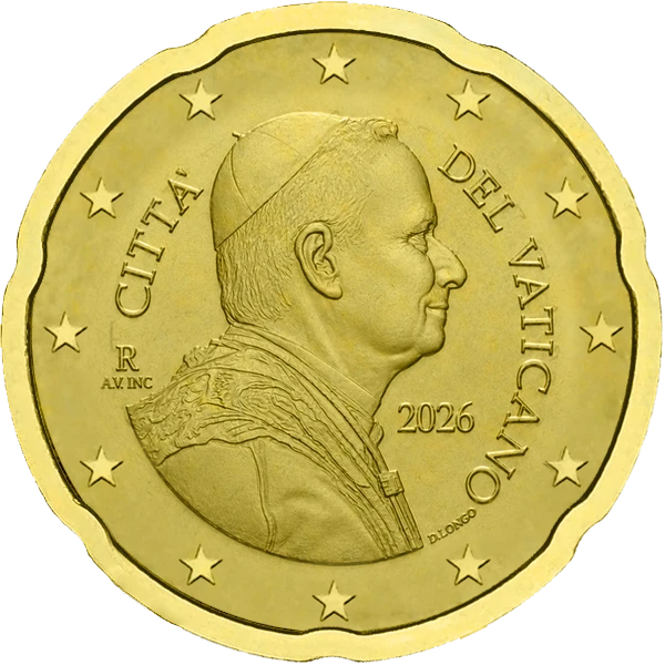 Pièce de 20 centimes Citta Del Vaticano Leon XIV