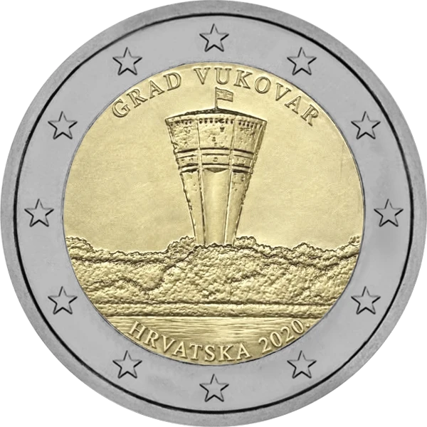 Pièce de 2 euros Grad Vukovar Hrvatska 2026
